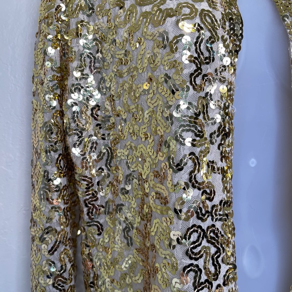 Gold Hawk | Golden Sequin Embellished Cardigan - Picture 5 of 16